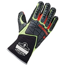 ProFlex® 925CR6 Performance Dorsal Impact-Reducing and Cut Resistance Gloves, Lime, Large (17294)
