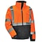 GloWear 8377 Quilted Bomber Jacket, ANSI Class R3, Orange, Extra Large (25615)