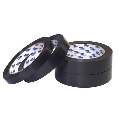 Tape Logic Tensilized Poly Strapping Tape, 1" x 60 Yards, Black, 12 Pack (T97719712PK)