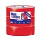 Colored Duct Tape, Red, 2" x 60 yards, 3/Pack