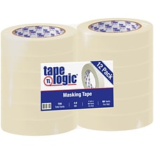 Tape Logic™ 1 x 60 yds. Economy Grade Masking Tape, 12 Rolls