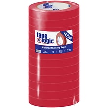 Tape Logic™ 3/4 x 60 Yards Masking Tape, Red, 12 Rolls (T93400312PKR)