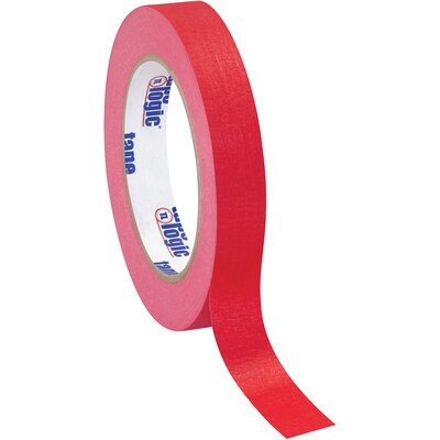 Tape Logic™ 3/4 x 60 Yards Masking Tape, Red, 12 Rolls (T93400312PKR)