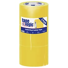 Tape Logic 3 x 36 yds. Solid Vinyl Safety Tape, Yellow, 3/Pack (T93363PKY)