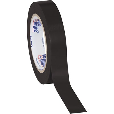 Tape Logic 1" x 36 yds. Solid Vinyl Safety Tape, Black, 3/Pack (T91363PKBL)