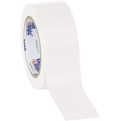 Tape Logic 2 x 36 yds. Solid Vinyl Safety Tape, White, 3/Pack (T92363PKW)