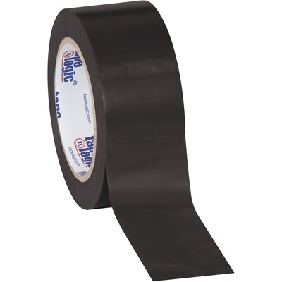 Tape Logic 2" x 36 yds. Solid Vinyl Safety Tape, Black, 3/Pack (T92363PKBL)