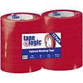 Tape Logic™ 1 x 60 Yards Masking Tape, Red, 12 Rolls (T93500312PKR)