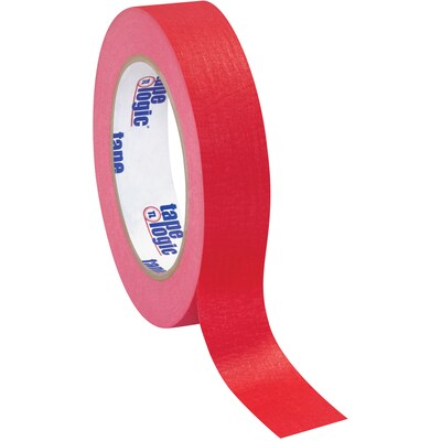 Tape Logic™ 1" x 60 Yards Masking Tape, Red, 12 Rolls (T93500312PKR)