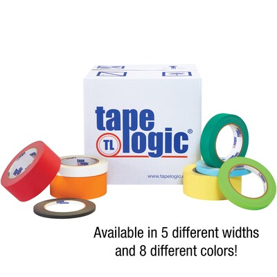 Tape Logic Masking Tape, 0.25" x 60 yds., Black, 12/Carton (T93100312PKB)