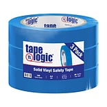 Tape Logic™ 1 x 36 yds. Solid Vinyl Safety Tape, Blue,  3/Pack