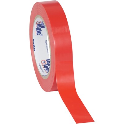 Tape Logic 1" x 36 yds. Solid Vinyl Safety Tape, Red, 3/Pack (T91363PKR)