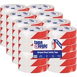 Tape Logic™ 1 x 36 yds. Striped Vinyl Safety Tape, Red/White, 48/Case