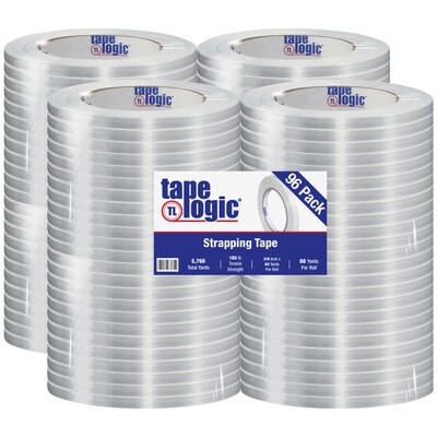 Tape Logic® 1400 Strapping Tape, 3/8 x 60 yds., Clear, 96/Case (T9121400)