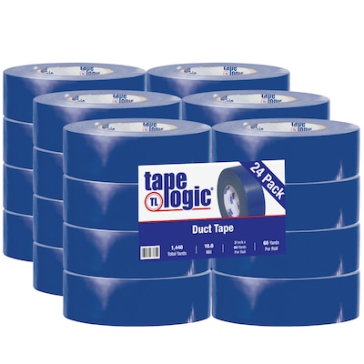 Tape Logic® Duct Tape, 10 Mil, 2 x 60 yds., Blue, 24/Case (T987100BLU)