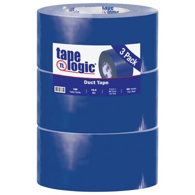 Tape Logic™ 10 mil Duct Tape, 3 x 60 yds., Blue, 3/Pack