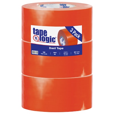 Tape Logic™ 10 mil Duct Tape, 3 x 60 yds, Orange, 3/Pack