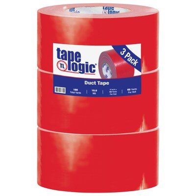 Tape Logic™ 10 mil Duct Tape, 3 x 60 yds, Red, 3/Pack