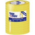 Tape Logic® Colored Masking Tape, 4.9 Mil, 1/2 x 60 yds., Yellow, 12/Case (T93300312PKY)