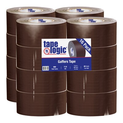 Tape Logic® Gaffers Tape, 11 Mil, 3 x 60 yds., Brown, 18/Case (T98818BR)