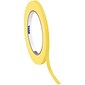 Tape Logic® Colored Masking Tape, 4.9 Mil, 1/2" x 60 yds., Yellow, 72/Case (T933003Y)