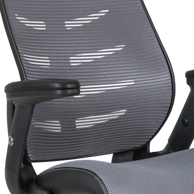 Flash Furniture Nylon Drafting Chair with Lumbar Support, Dark Gray (BLZP809DDKGY)