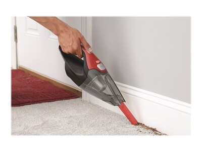 Dirt Devil Quick Flip Plus Cordless Handheld Vacuum, Bagless, Red (BD30025B)