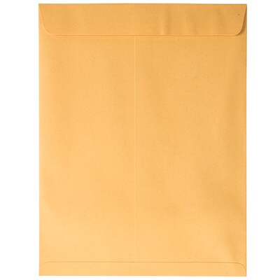 JAM Paper Peel & Seal Open End #13 Catalog Envelope, 10" x 13", Brown, 500/Pack (13034233C)