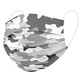 WeCare Disposable Face Masks, 3-Ply, Adult, Blue Camo/White Camo, 50/Box (WMN100068)