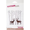 CottageCutz Die-Birch Trees & Deer, 3.5X3.5