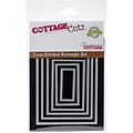 CottageCutz Basics Dies 6/Pkg-Cross Stitch Rectangle 1.8X.8 - 4.3X3.3