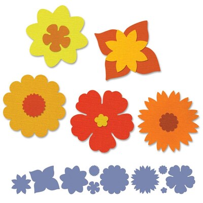 Sizzix Sizzlits Decorative Strip Die 12.625X2.375-Summer Florals