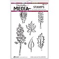 Dina Wakley Media Cling Stamps 6X9-Leaves & Pods
