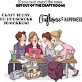 Art Impressions Girlfriends Cling Rubber Stamps 10X4.5-Crafty Girls