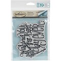 Spellbinders 3D Cling Stamp 5.25X4 By Tammy Tutterow-Wishing You The Best Day Ever