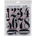 Tim Holtz Cling Stamps 7X8.5-Numeric
