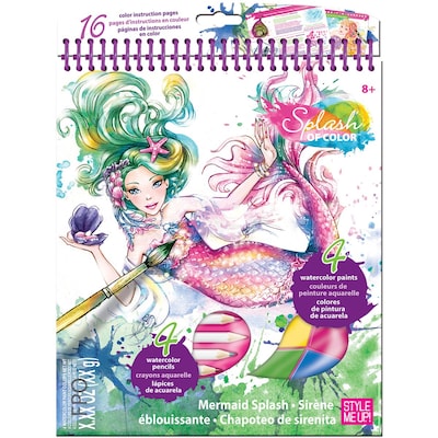 Splash Of Color Sketchbook-Mermaid Splash