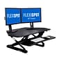 Flexispot M4B 41 Corner Adjustable Standing Desk, MFD Desktop and Metal Base