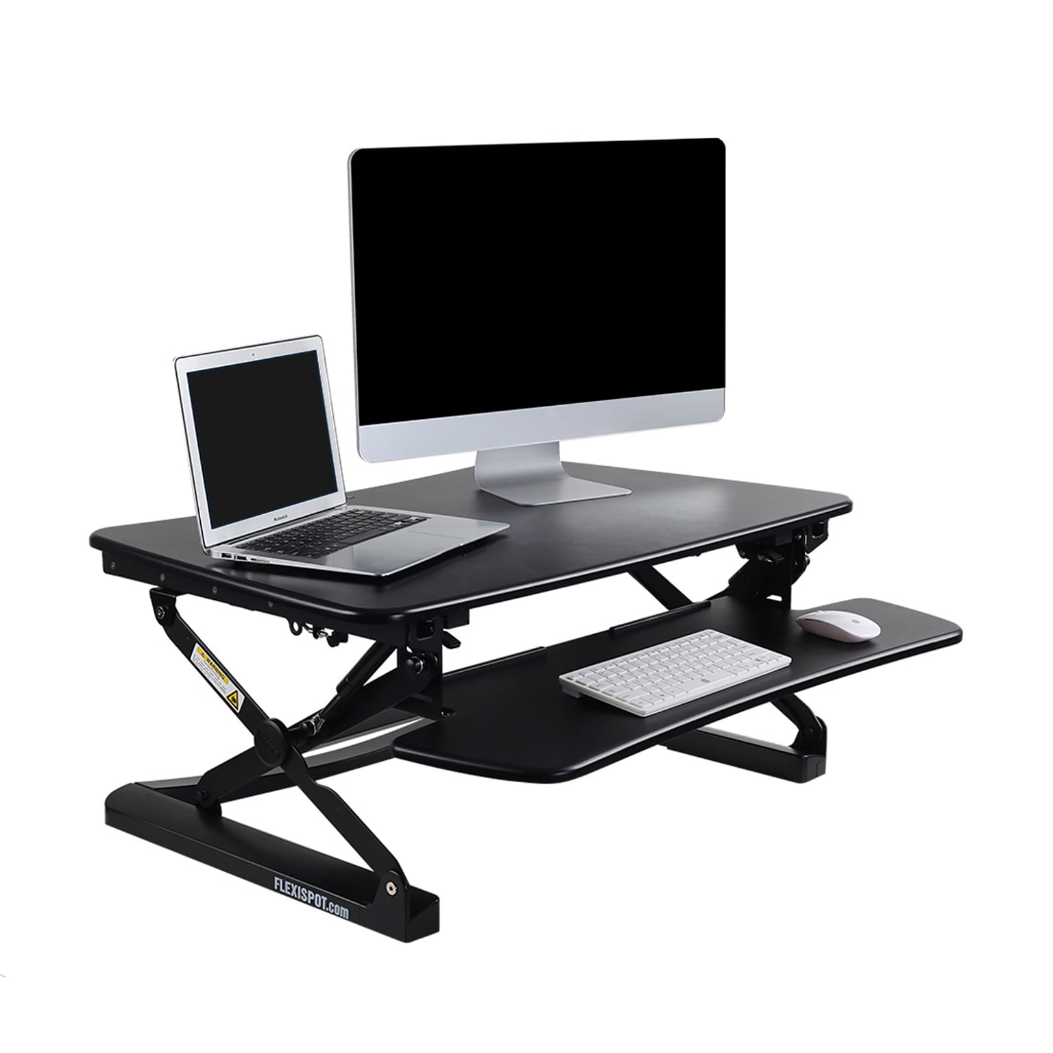 FlexiSpot 35W Manual Sit-Stand Desk Converter, Black (M2B)
