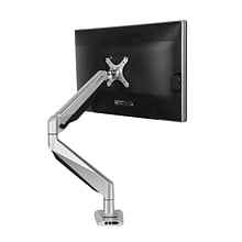 Loctek Adjustable Monitor Mount, Up to 27, Gray/Silver (D7A)