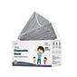 WeCare Individually Wrapped  Disposable Face Mask, 3-Ply, Kids, Gray, 50/Box (WMN100009)