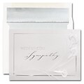 JAM Paper® Blank Sympathy Card Set, Expression Of Sympathy, 25/pack (526M1454WB)