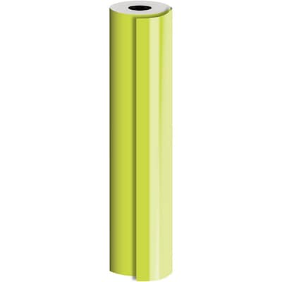 JAM Paper® Industrial Size Bulk Wrapping Paper Rolls, Matte Lime, 1/4 Ream (416 Sq. Ft.), Sold Individually (165J94124208)