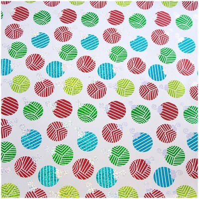 Jam Paper Christmas Wrapping Paper, 25 Sq ft, 1/Pack, Colorful Merry Christmas Gift Wrap