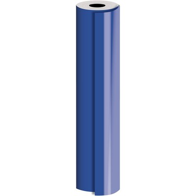 JAM Paper® Industrial Size Bulk Wrapping Paper Rolls, Matte Royal Blue, 1/4 Ream (416 Sq. Ft.), Sold Individually (165J91624208)