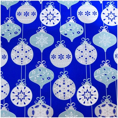 JAM Paper® Wrapping Paper - Premium Foil Gift Wrap - 75 Sq Ft - Frosted Holidays Set - 3/Pack