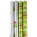 JAM Paper® Wrapping Paper - Premium Foil Gift Wrap - 100 Sq Ft - Holly Jolly Set - 4/Pack
