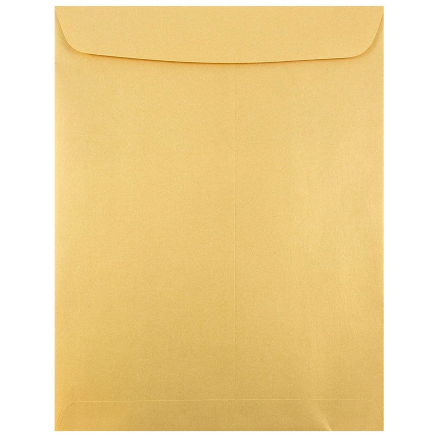 JAM Paper 10 x 13 Open End Catalog Metallic Envelopes, Stardream Gold, 25/Pack (v018325a)