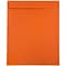 JAM Paper 10 x 13 Open End Catalog Colored Envelopes, Orange Recycled, 25/Pack (87766a)