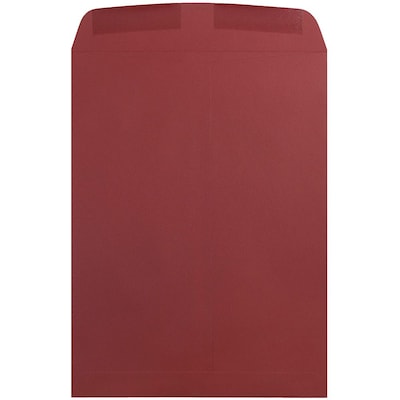 JAM Paper 10 x 13 Open End Catalog Envelopes, Dark Red, 50/Pack (31287541i)